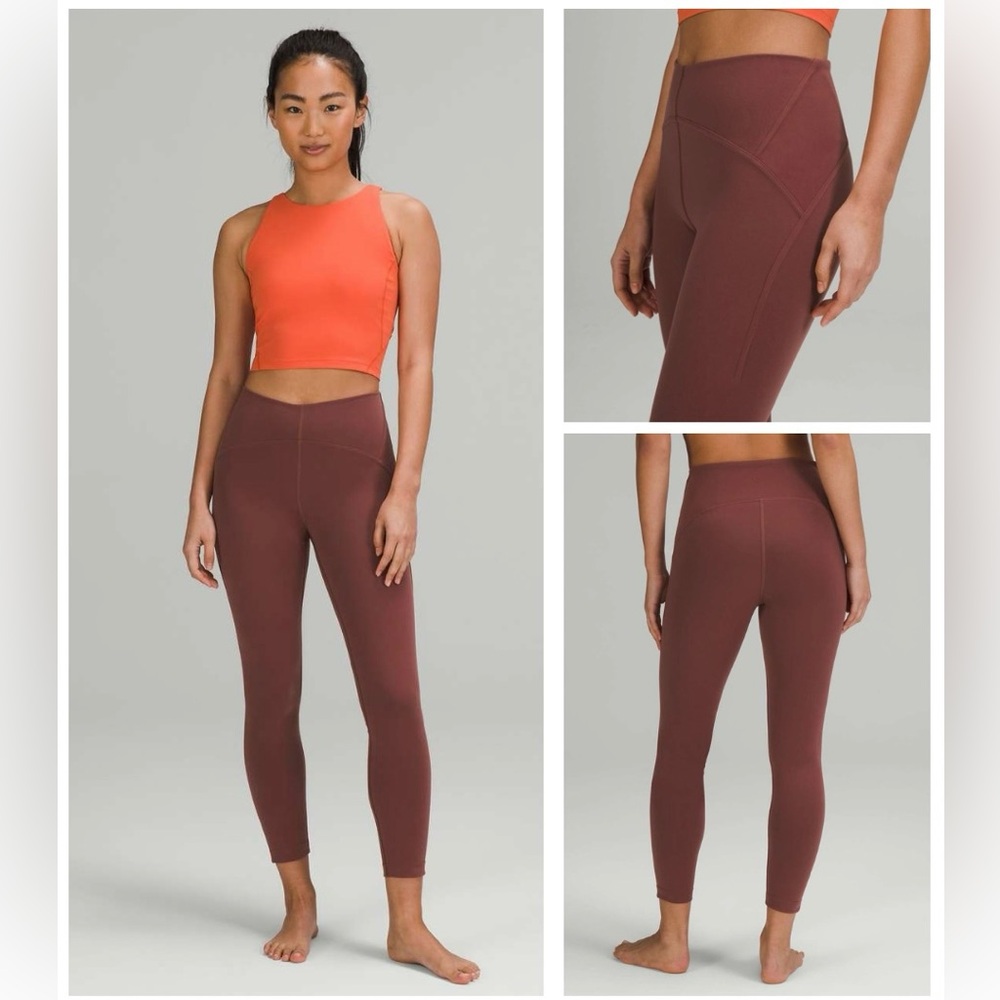 Lululemon InStill High-Rise Tight 25" in Smokey Red - Size 0